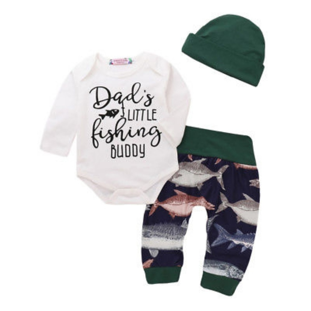 Daddys little fishing buddy outfit